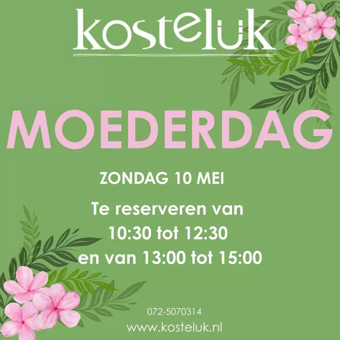 MOEDERDAG 10 MEI Verras alle lieve mama's met een heerlijke brunch etagere! 