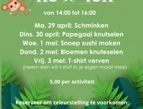 Animatie programma meivakantie 