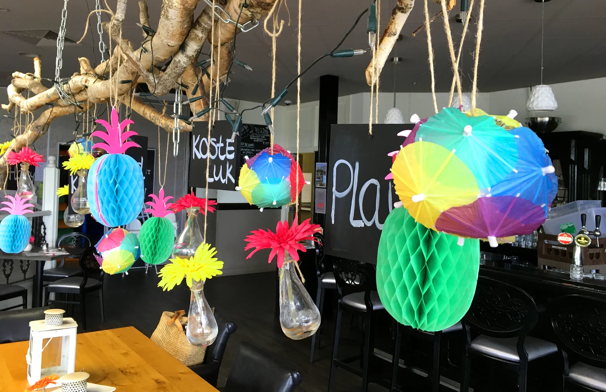 Feestelijke aankleding bij Kosteluk voor een kinderfeestje in de buurt van Alkmaar