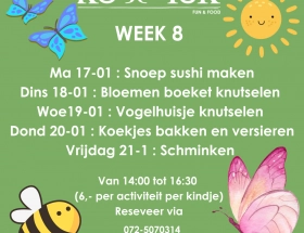 ANIMATIE@KOSTELUK Voorjaarsvakantie 17-02 T/M 21-02-2025