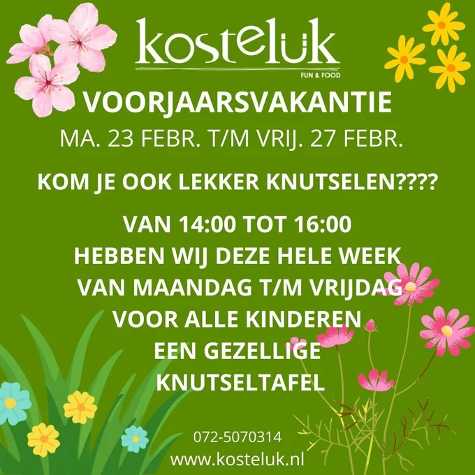 ANIMATIE VOORJAARSVAKANTIE